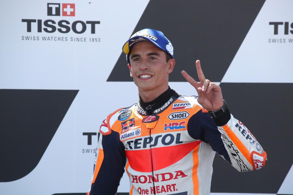 Marc Marquez acaba segundo en el GP de MotoGP de Aragón