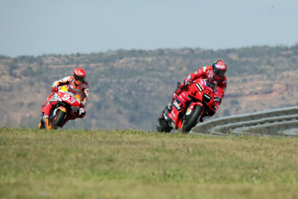 Primera victoria de Bagnaia en MotoGP