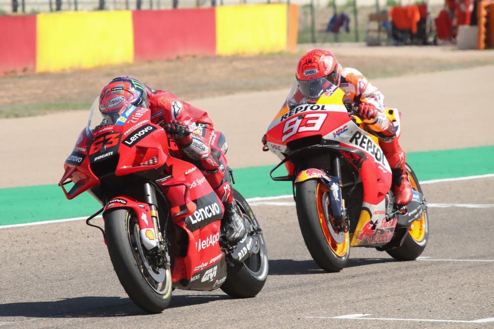 Primera victoria de Bagnaia en MotoGP