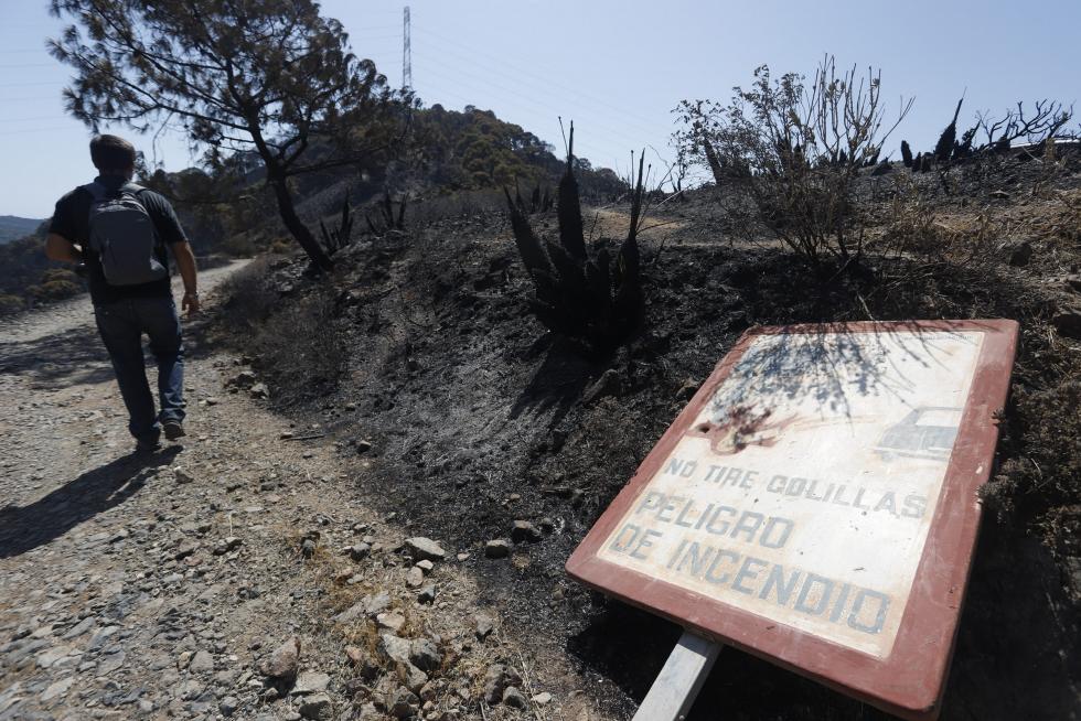 Incendio en Sierra Bermeja