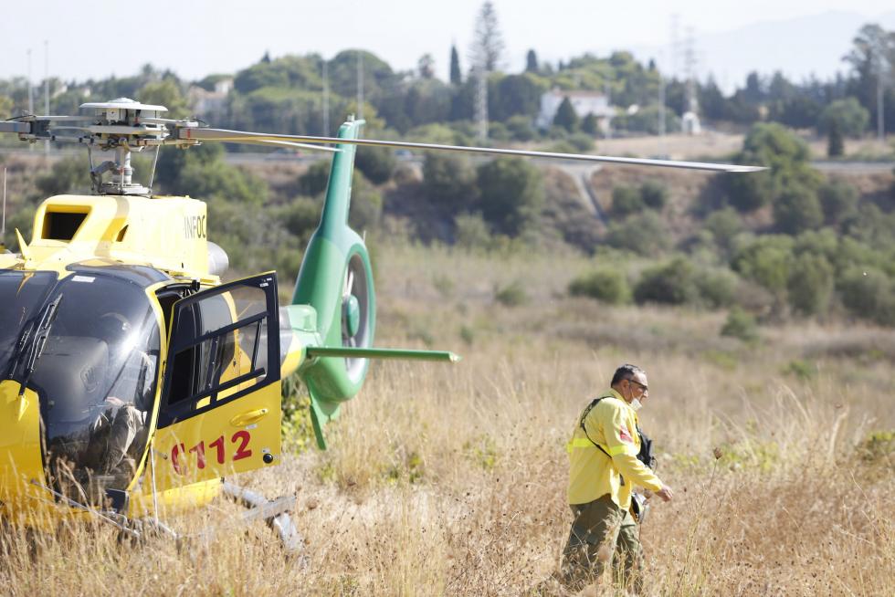 Incendio en Sierra Bermeja