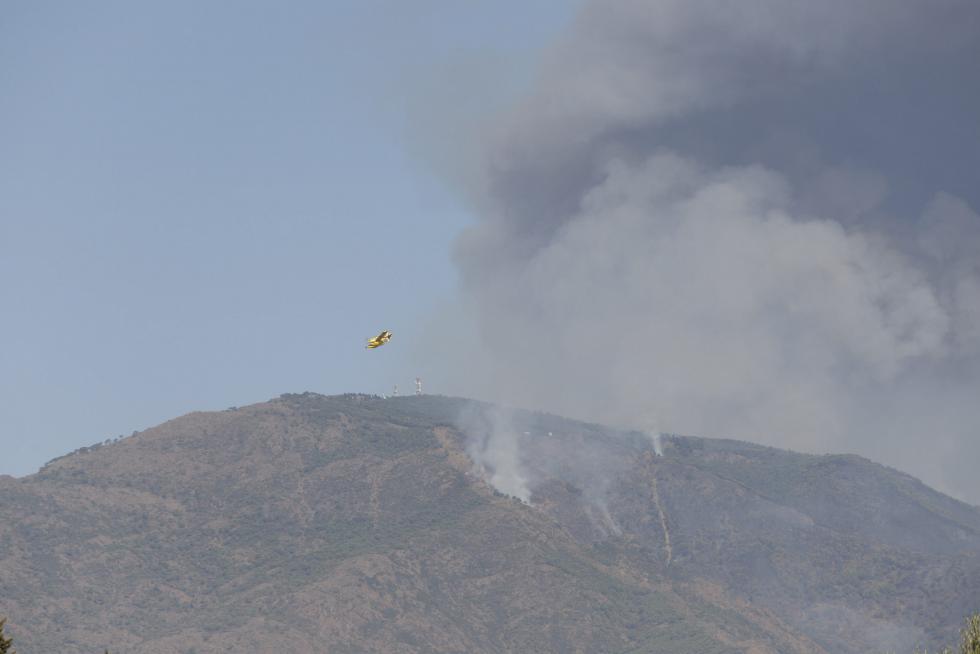 Incendio en Sierra Bermeja