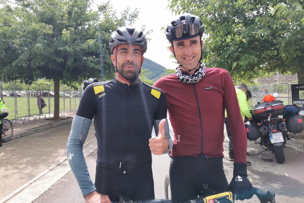 Darío Gadeo, el número 1 de la Quebrantahuesos, y Haimar Zubeldia, segundo.