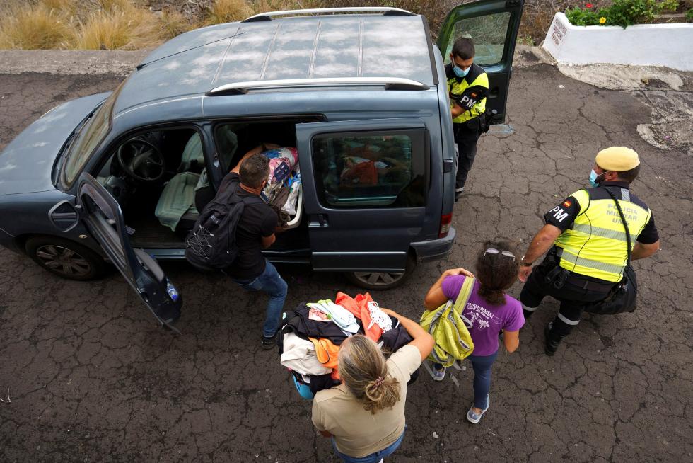 Desalojo de Todoque por el volcán de La Palma