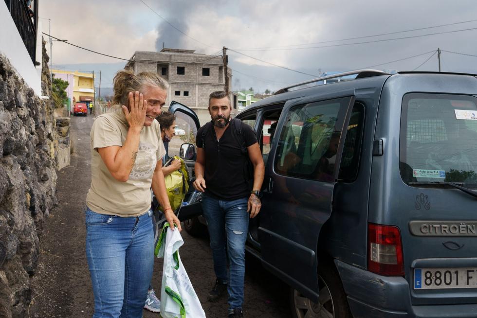Desalojo de Todoque por el volcán de La Palma