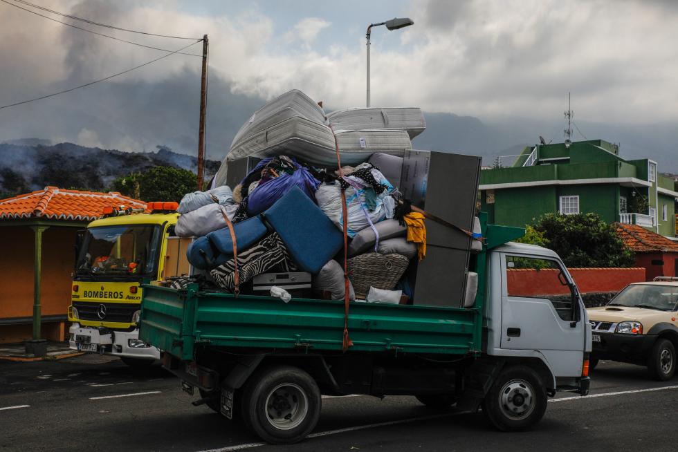 Desalojo de Todoque por el volcán de La Palma