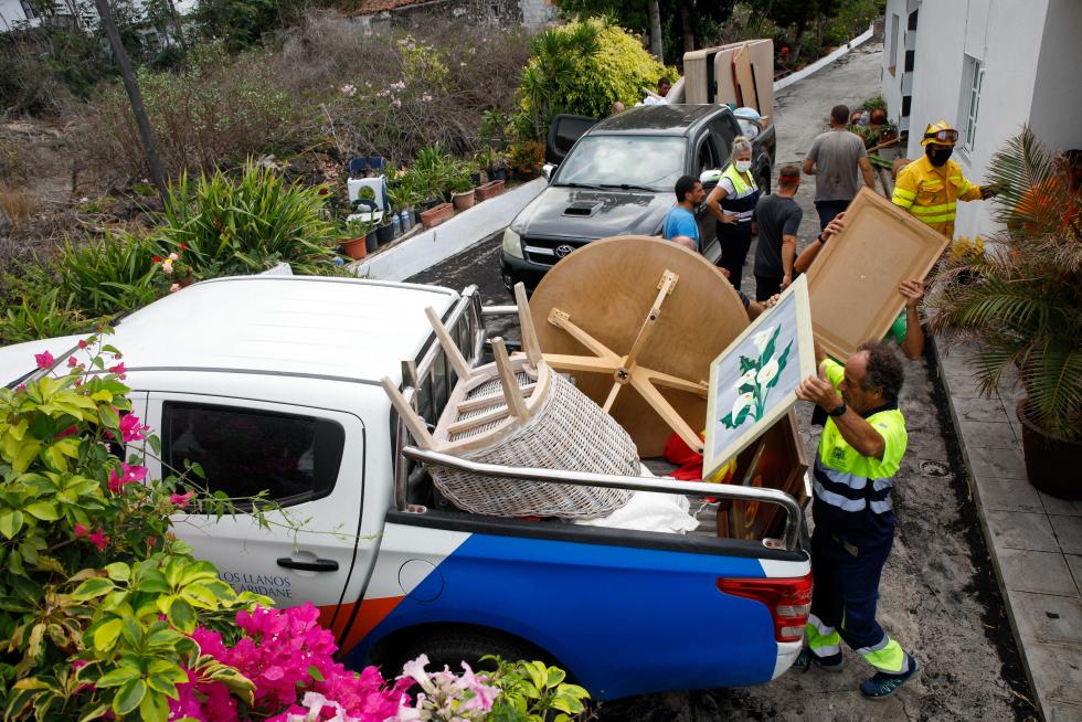 Desalojo de Todoque por el volcán de La Palma