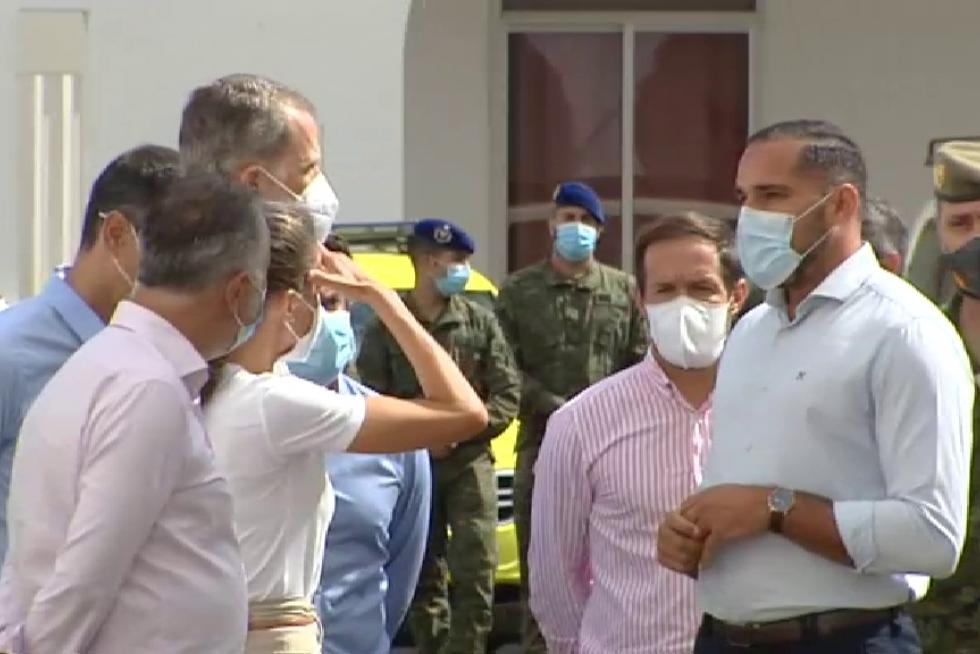 Visita de los Reyes de España a La Palma tras la erupción del volcán Cumbre Vieja