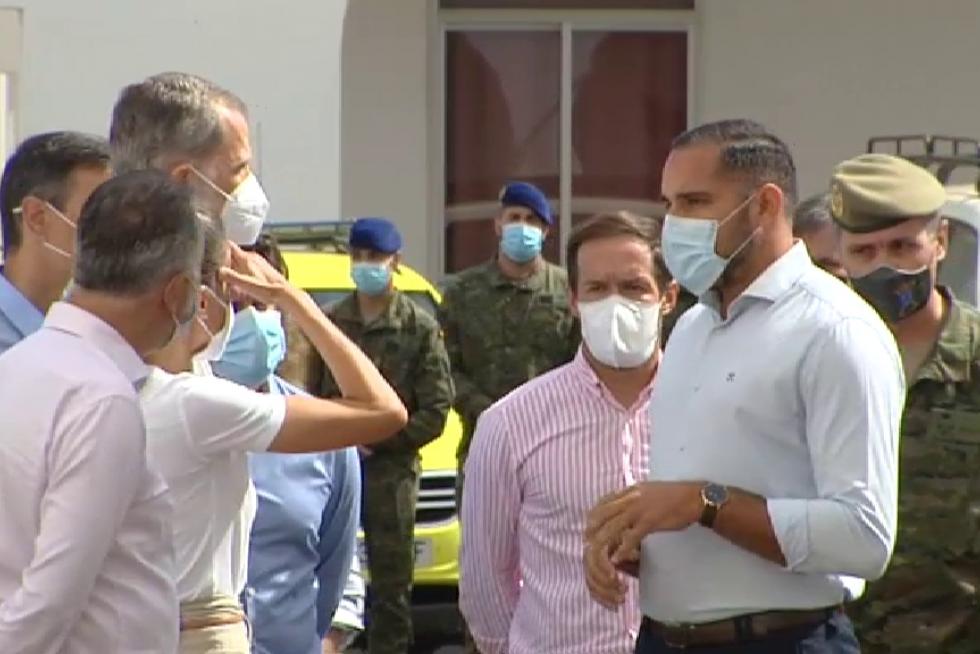 Visita de los Reyes de España a La Palma tras la erupción del volcán Cumbre Vieja