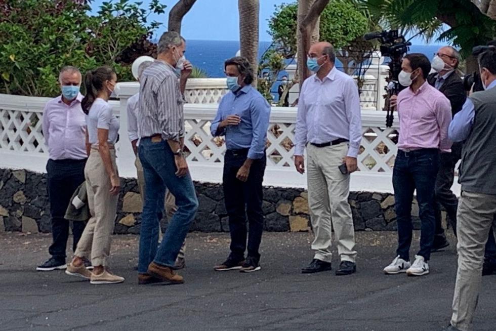 Visita de los Reyes de España a La Palma tras la erupción del volcán Cumbre Vieja