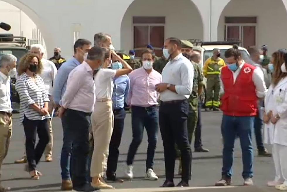 Visita de los Reyes de España a La Palma tras la erupción del volcán Cumbre Vieja