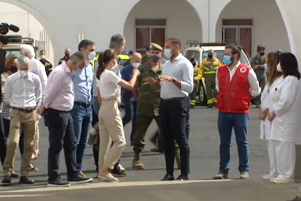 Visita de los Reyes de España a La Palma tras la erupción del volcán Cumbre Vieja