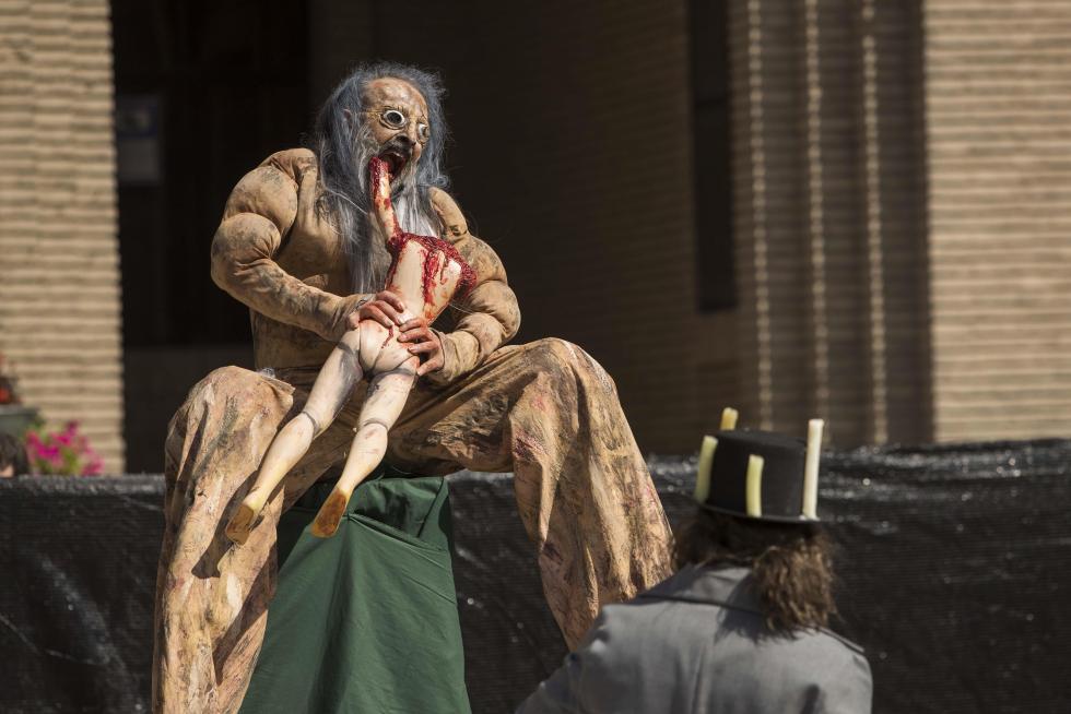 Las pinturas de Goya cobran vida en la plaza del Pilar