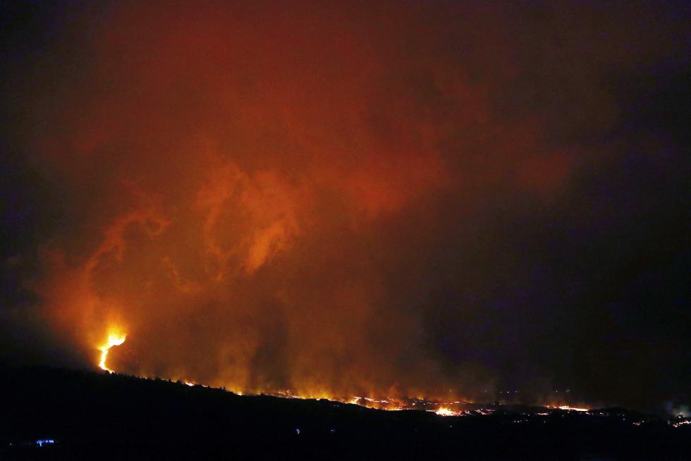 Se derrumba el flanco norte del volcán de La Palma