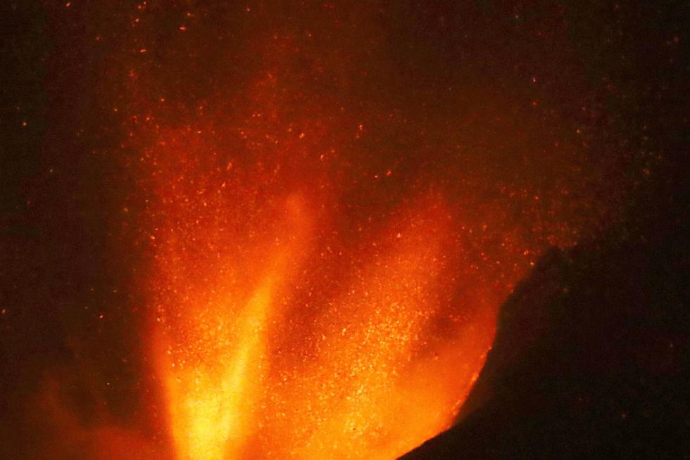 Se derrumba el flanco norte del volcán de La Palma