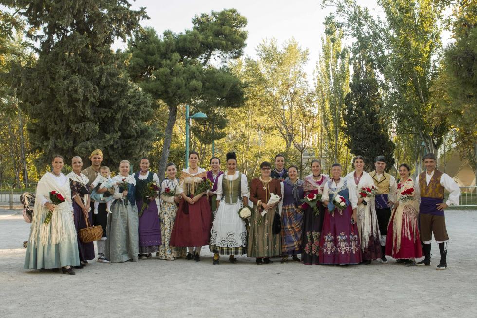 Grupos de la Ofrenda del Pilar 2021. Grupo Amas de casa La Unión