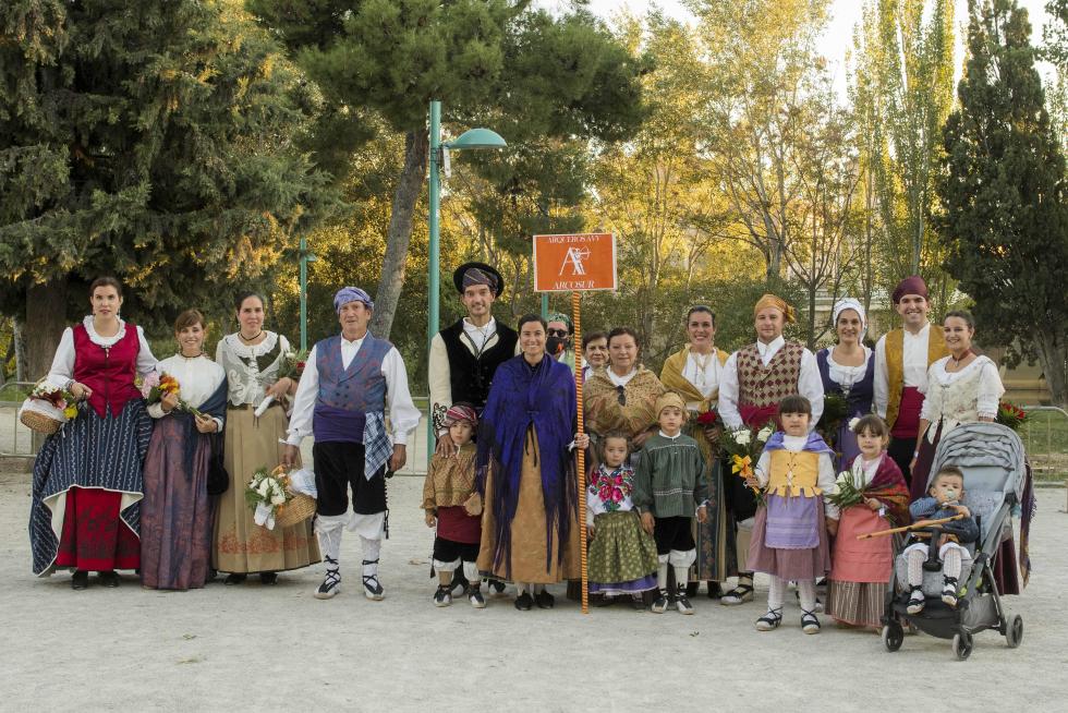 Grupos de la Ofrenda del Pilar 2021. Grupo Arqueros Arcosur