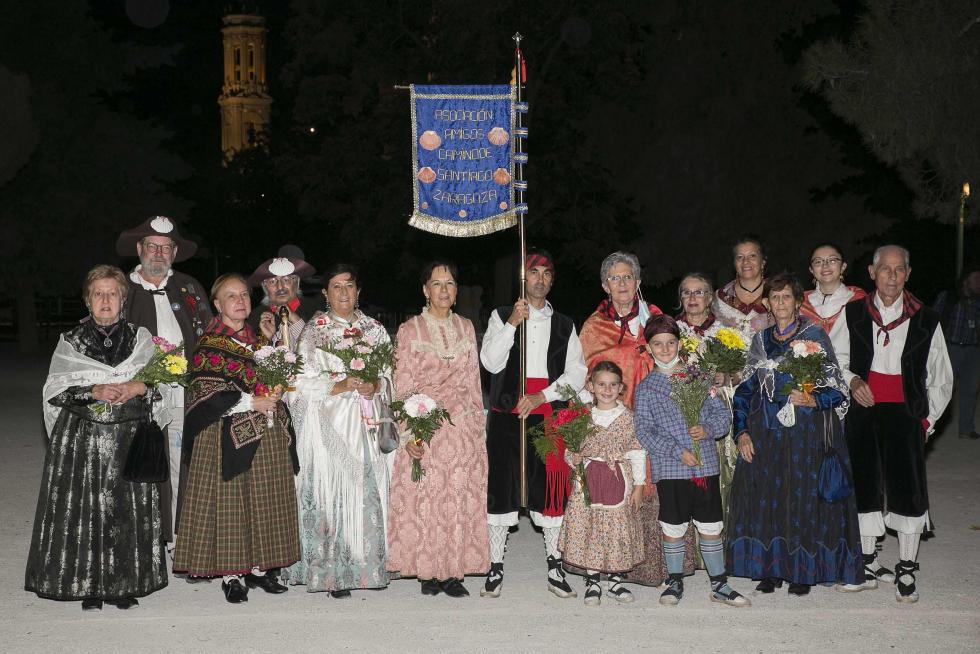 Grupos de la Ofrenda del Pilar 2021. Grupo Asoc amigos camino de Santiago