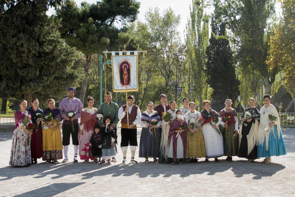 Grupos de la Ofrenda del Pilar 2021. Grupo Asoc de mujeres La Purísima