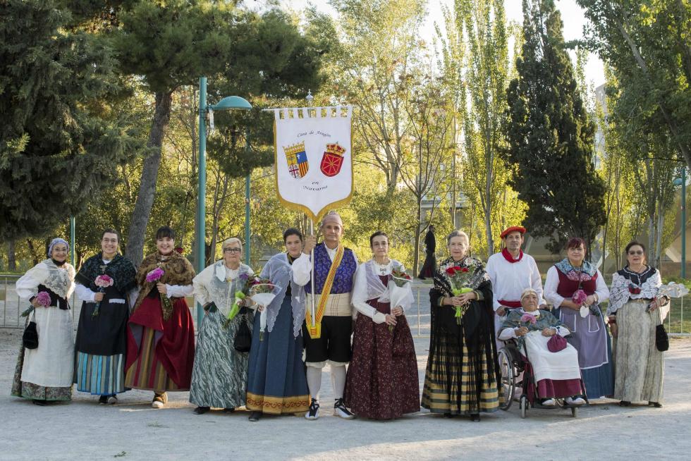 Grupos de la Ofrenda del Pilar 2021. Grupo Casa de Aragón en Navarra