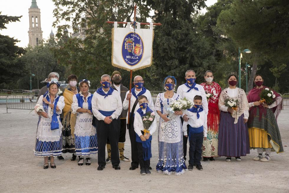 Grupos de la Ofrenda del Pilar 2021. Grupo Casa de Melilla