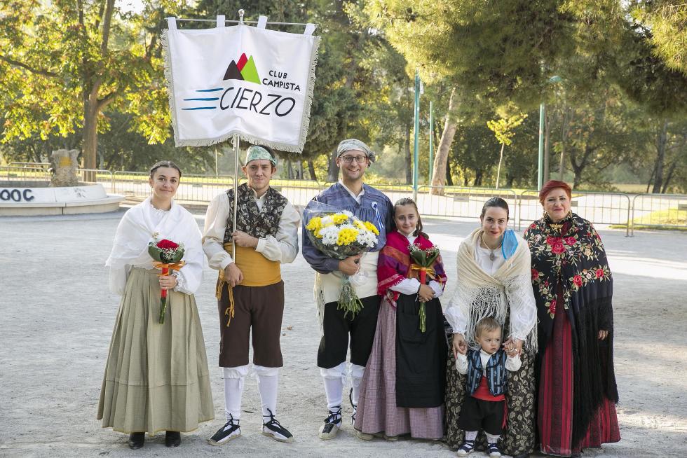 Grupos de la Ofrenda del Pilar 2021. Grupo Club Campista Cierzo