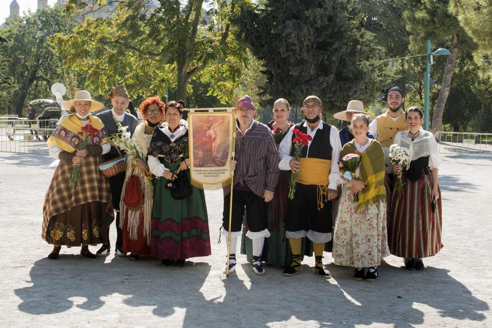 Grupos de la Ofrenda del Pilar 2021. Grupo Cofradía de la Crucifisión