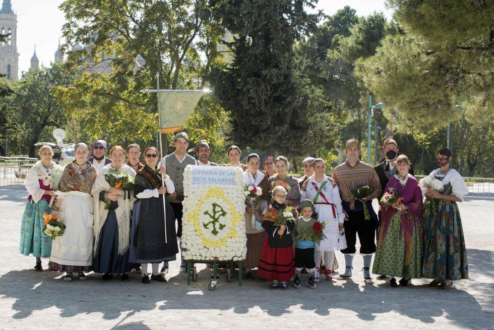 Grupos de la Ofrenda del Pilar 2021. Grupo Cofradía de las Siete Palabras