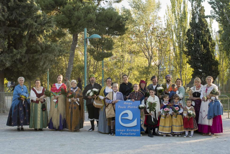 Grupos de la Ofrenda del Pilar 2021. Grupo Colegio Escolapios Pompiliano
