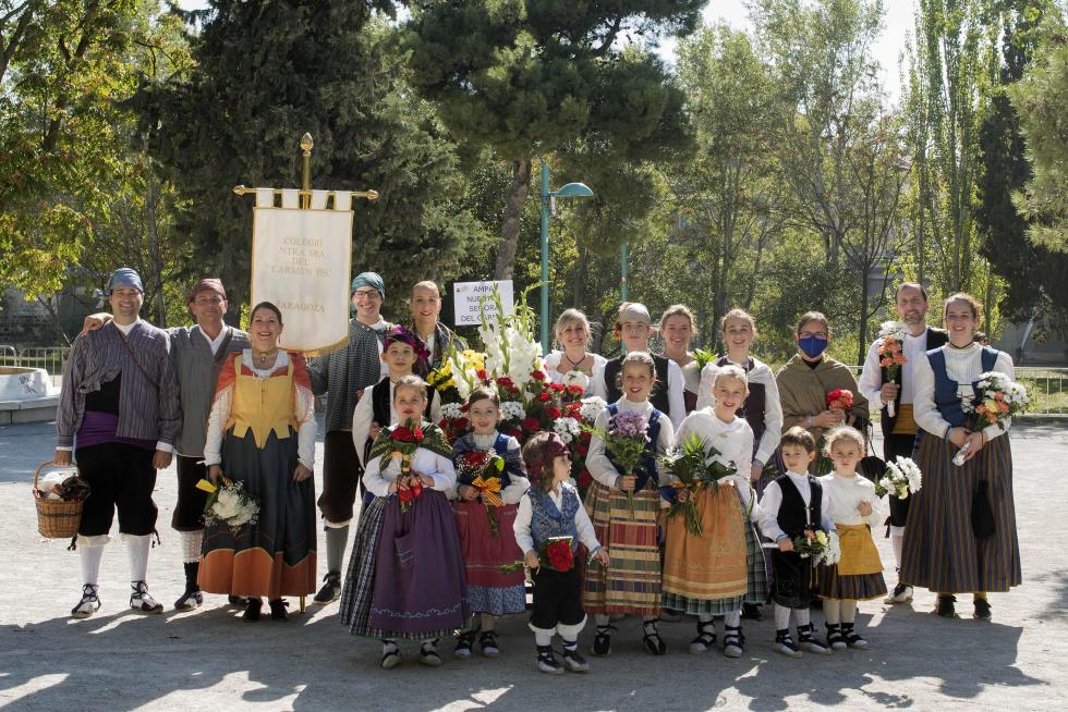 Grupos de la Ofrenda del Pilar 2021. Grupo Colegio Nuestra Señora del Carmen