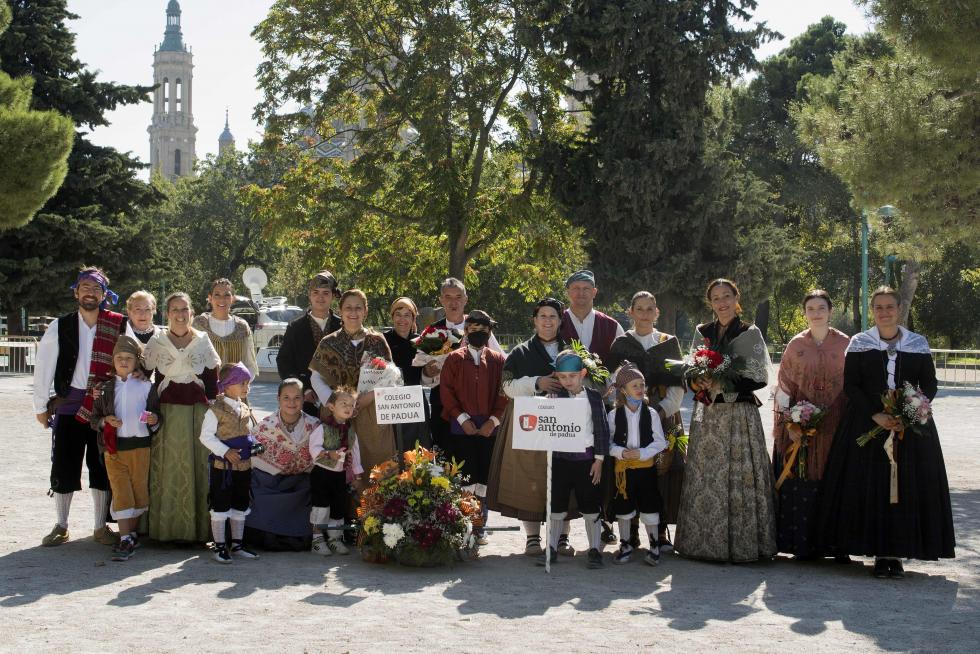 Grupos de la Ofrenda del Pilar 2021. Grupo Colegio San Antonio de Padua