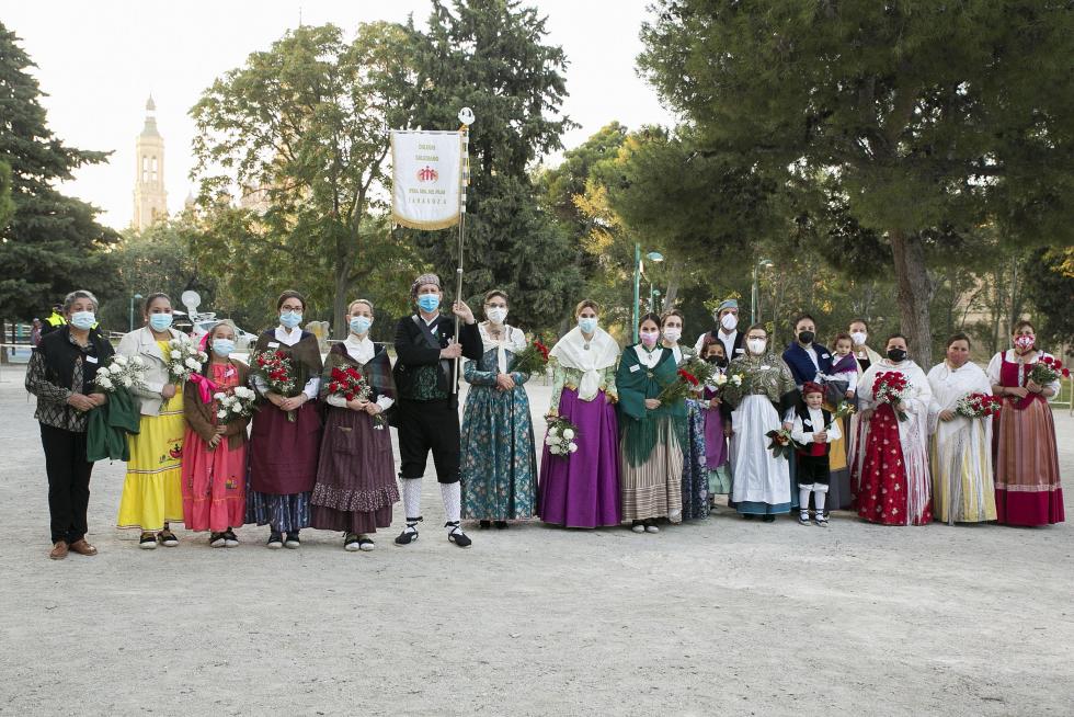 Grupos de la Ofrenda del Pilar 2021. Grupo Colegio Selesianos
