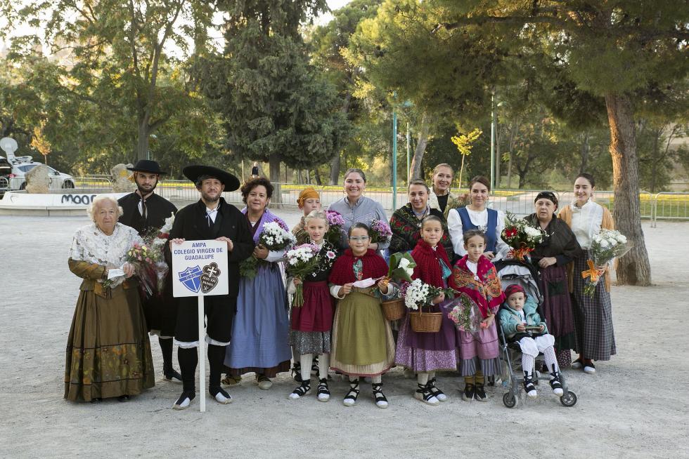 Grupos de la Ofrenda del Pilar 2021. Grupo Colegio Virgen de Guadalupe