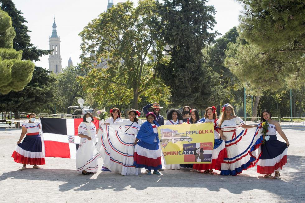 Grupos de la Ofrenda del Pilar 2021. Grupo Dominicanos y Amigos de Aragón