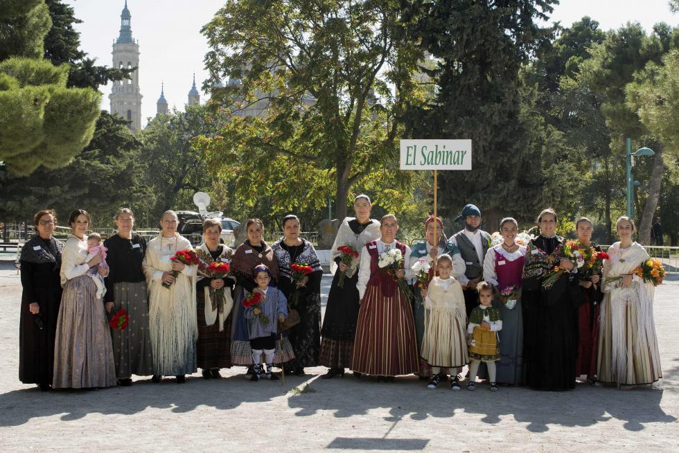 Grupos de la Ofrenda del Pilar 2021. Grupo El Sabinar