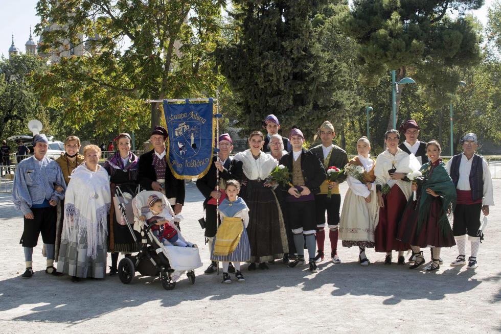 Grupos de la Ofrenda del Pilar 2021. Grupo Estampa Baturra