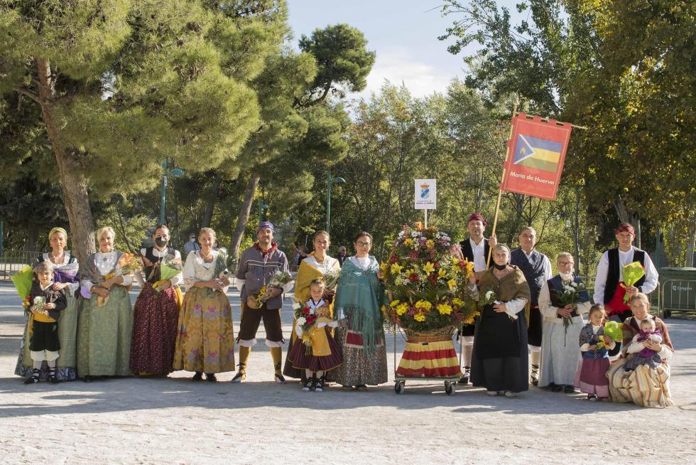 Grupos de la Ofrenda del Pilar 2021. Grupo María de Huerva