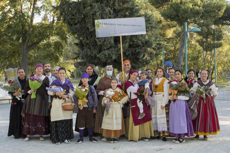 Grupos de la Ofrenda del Pilar 2021. Grupo Parroquia San Ignacio Clemente Delgado