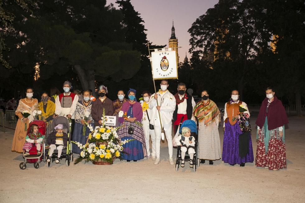 Grupos de la Ofrenda del Pilar 2021. Grupo Peña El Almuerzo