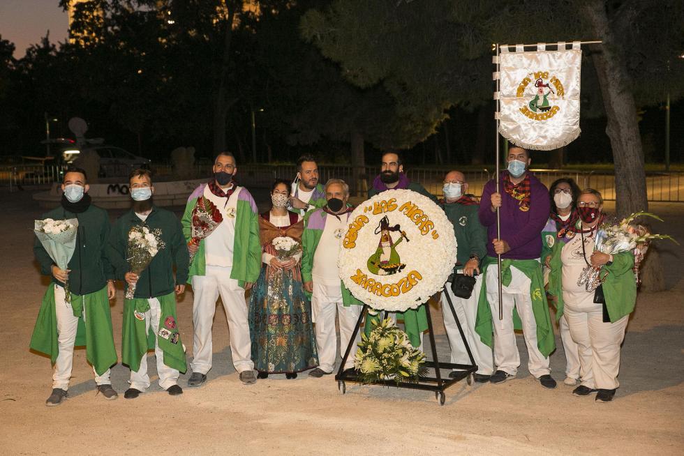 Grupos de la Ofrenda del Pilar 2021. Grupo Peña Las Migas