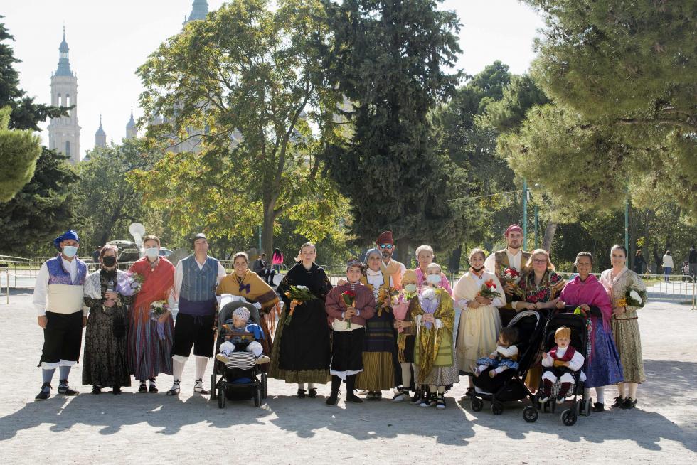 Grupos de la Ofrenda del Pilar 2021. Grupo Peña Los Perkas