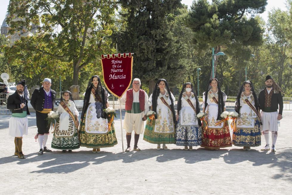 Grupos de la Ofrenda del Pilar 2021. Grupo Reina de la Huerta Murcia