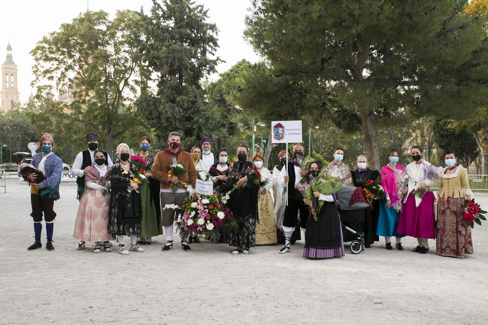 Grupos de la Ofrenda del Pilar 2021. Grupo Urbanización El Zorongo