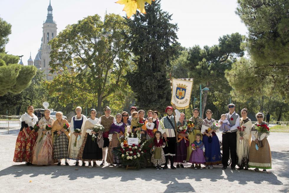 Grupos de la Ofrenda del Pilar 2021. Grupo Villa de Aguilón