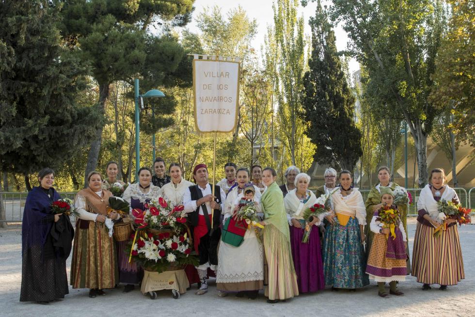 Grupos de la Ofrenda del Pilar 2021. Grupo Villar de los Navarros