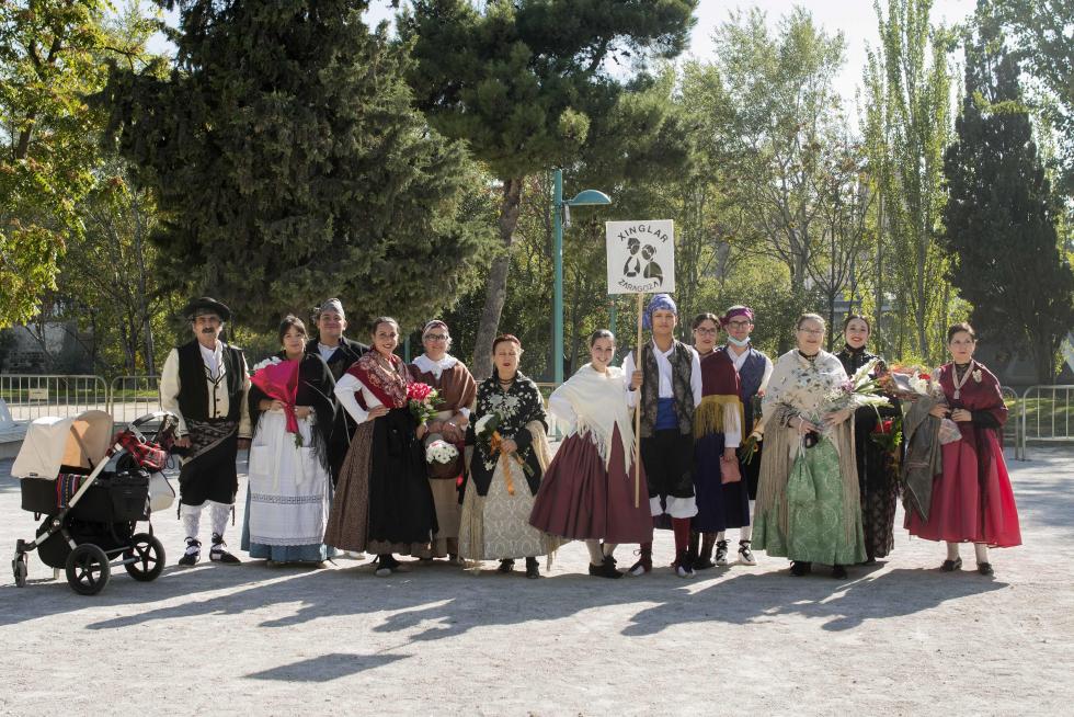 Grupos de la Ofrenda del Pilar 2021. Grupo Xinglar Zaragoza