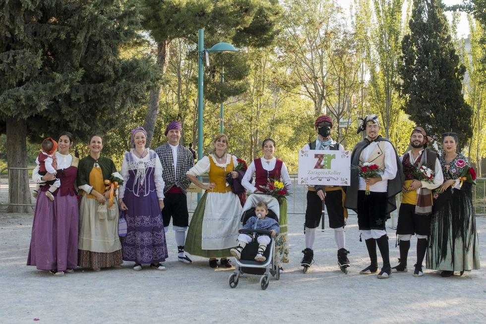 Grupos de la Ofrenda del Pilar 2021. Grupo Zaragoza Roller