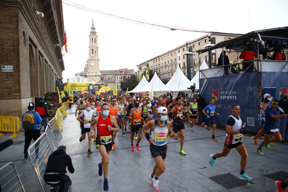 El maratón de Zaragoza 2021, en imágenes