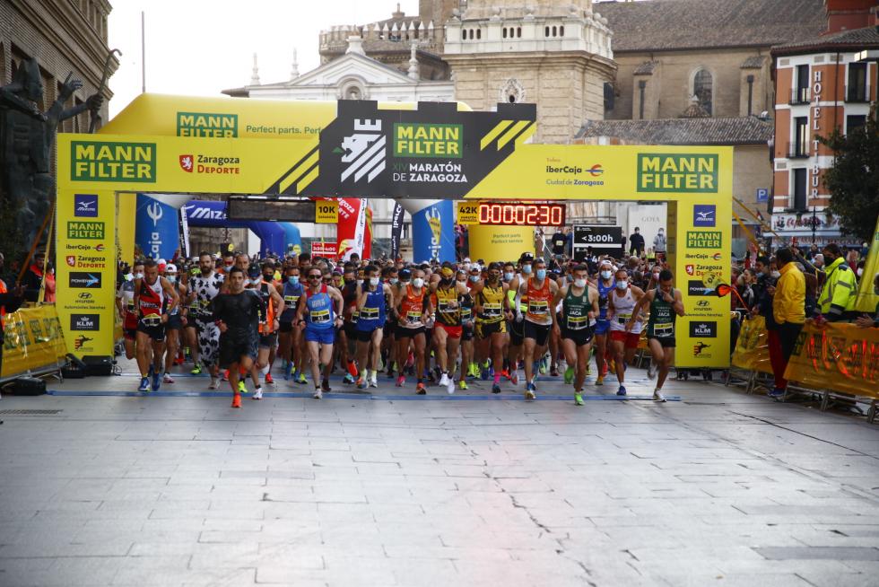 El maratón de Zaragoza 2021, en imágenes
