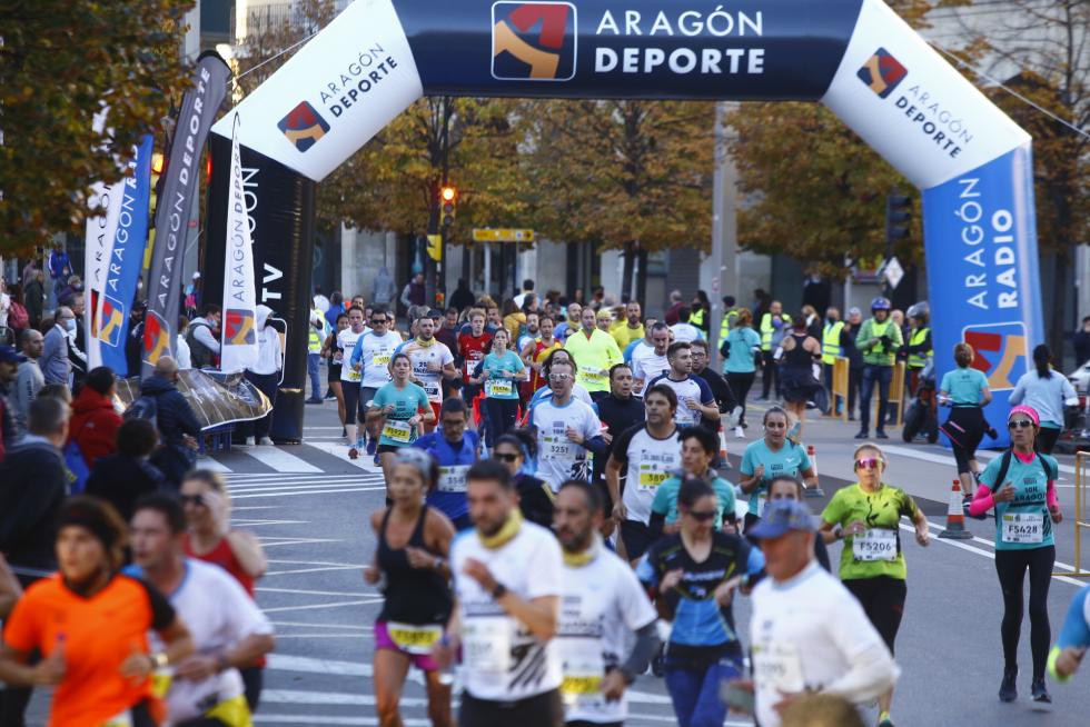 El maratón de Zaragoza 2021, en imágenes